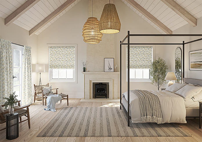 Mosaic Tile, Subdued - Twist&Fit Roman Blind - Image 8